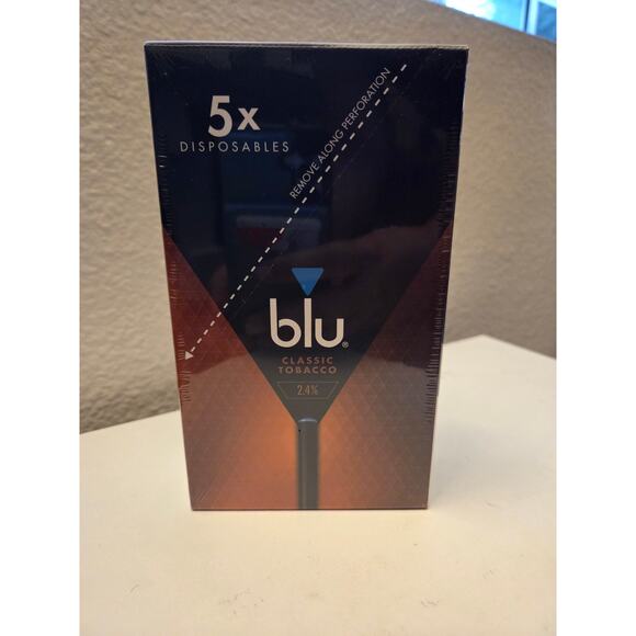 5 pack Blu Classic Tobacco Di sposable Vaa Pe - Picture 1 of 1